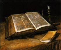 Still Life with Bible Van Gogh