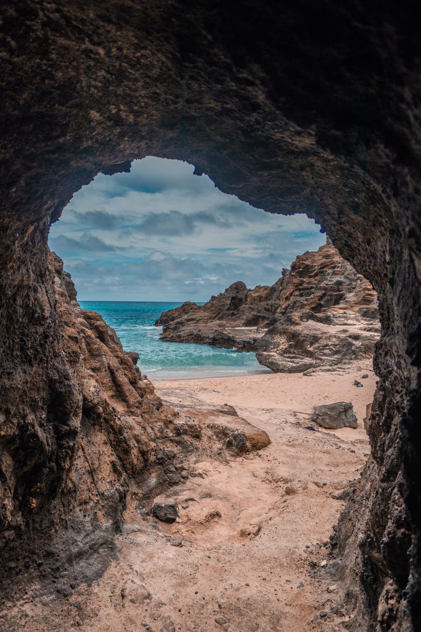 cave near sea